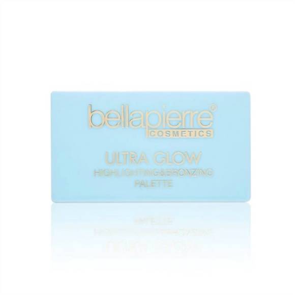 NEW BELLAPIERRE COSMETICS ultra glow highlighting & bronzing palette in white - Picture 3 of 5